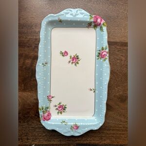 Royal Albert Polka Blue Sandwich Tray